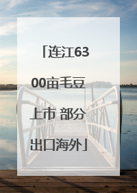 连江6300亩毛豆上市 部分出口海外