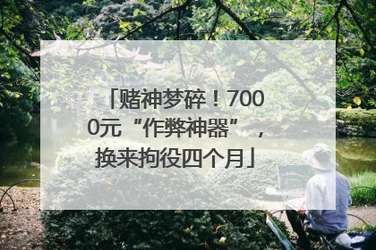 赌神梦碎！7000元“作弊神器”，换来拘役四个月