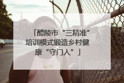 醴陵市“三精准”培训模式锻造乡村健康“守门人”