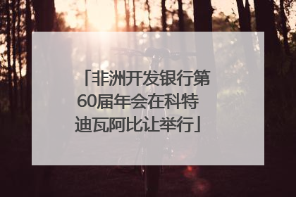 非洲开发银行第60届年会在科特迪瓦阿比让举行