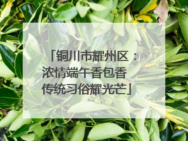 铜川市耀州区：浓情端午香包香 传统习俗耀光芒
