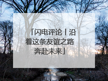 闪电评论丨沿着这条友谊之路奔赴未来