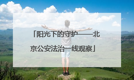 阳光下的守护——北京公安法治一线观察