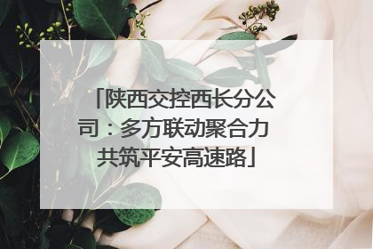 陕西交控西长分公司：多方联动聚合力 共筑平安高速路