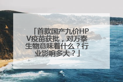 首款国产九价HPV疫苗获批，对万泰生物意味着什么？行业影响多大？