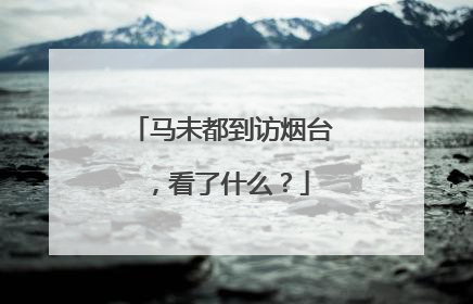 马未都到访烟台，看了什么？