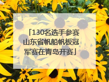130名选手参赛 山东省帆船帆板冠军赛在青岛开赛