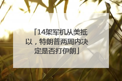 14架军机从美抵以，特朗普两周内决定是否打伊朗