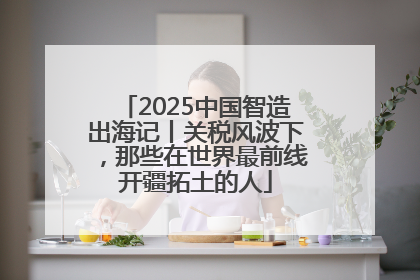 2025中国智造出海记丨关税风波下，那些在世界最前线开疆拓土的人