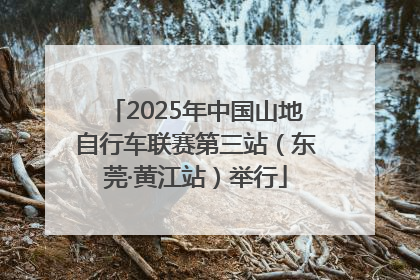 2025年中国山地自行车联赛第三站（东莞·黄江站）举行