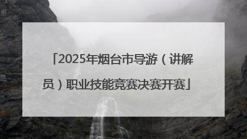 2025年烟台市导游（讲解员）职业技能竞赛决赛开赛