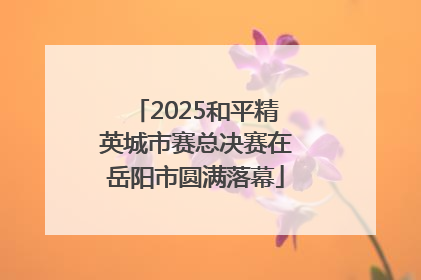 2025和平精英城市赛总决赛在岳阳市圆满落幕