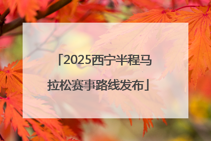 2025西宁半程马拉松赛事路线发布